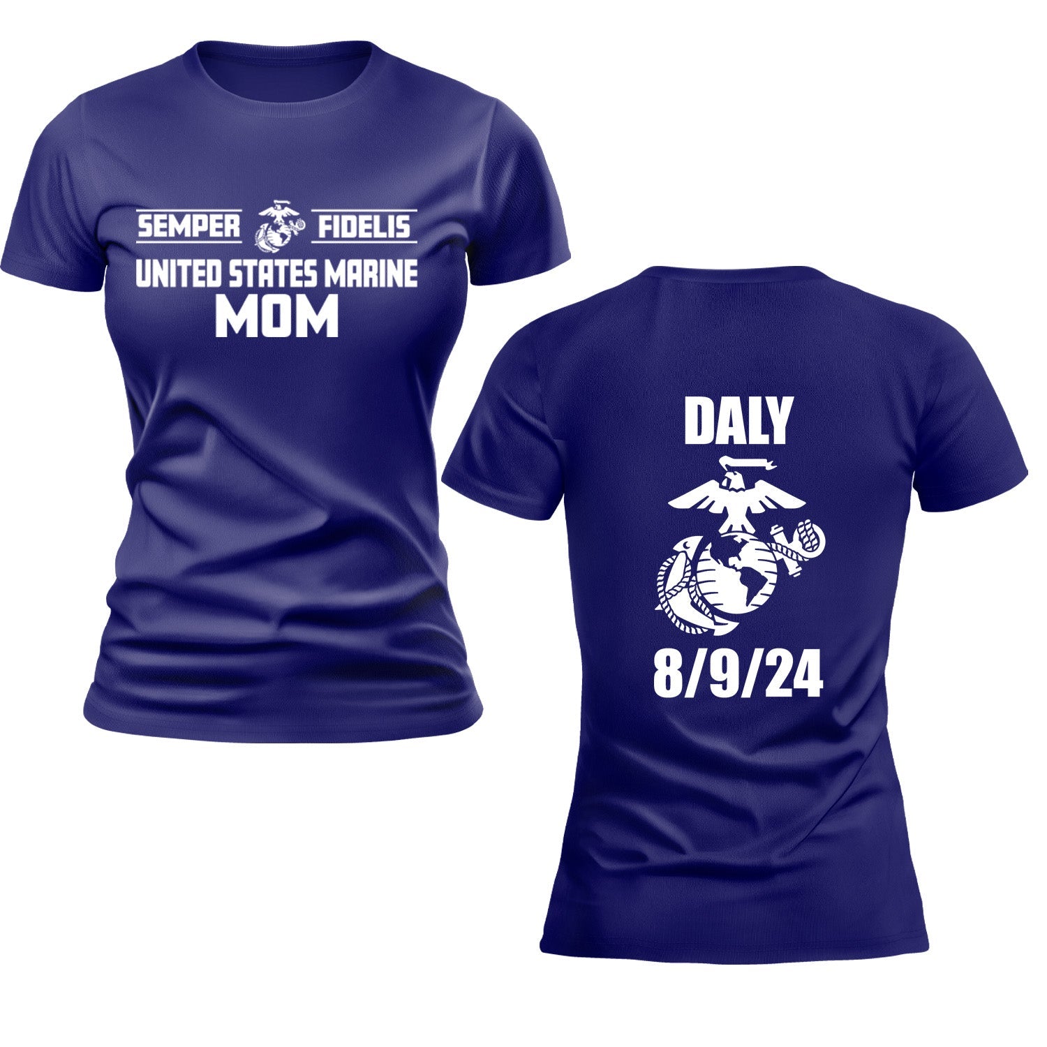 Ladies United States Marine Parent T-Shirt