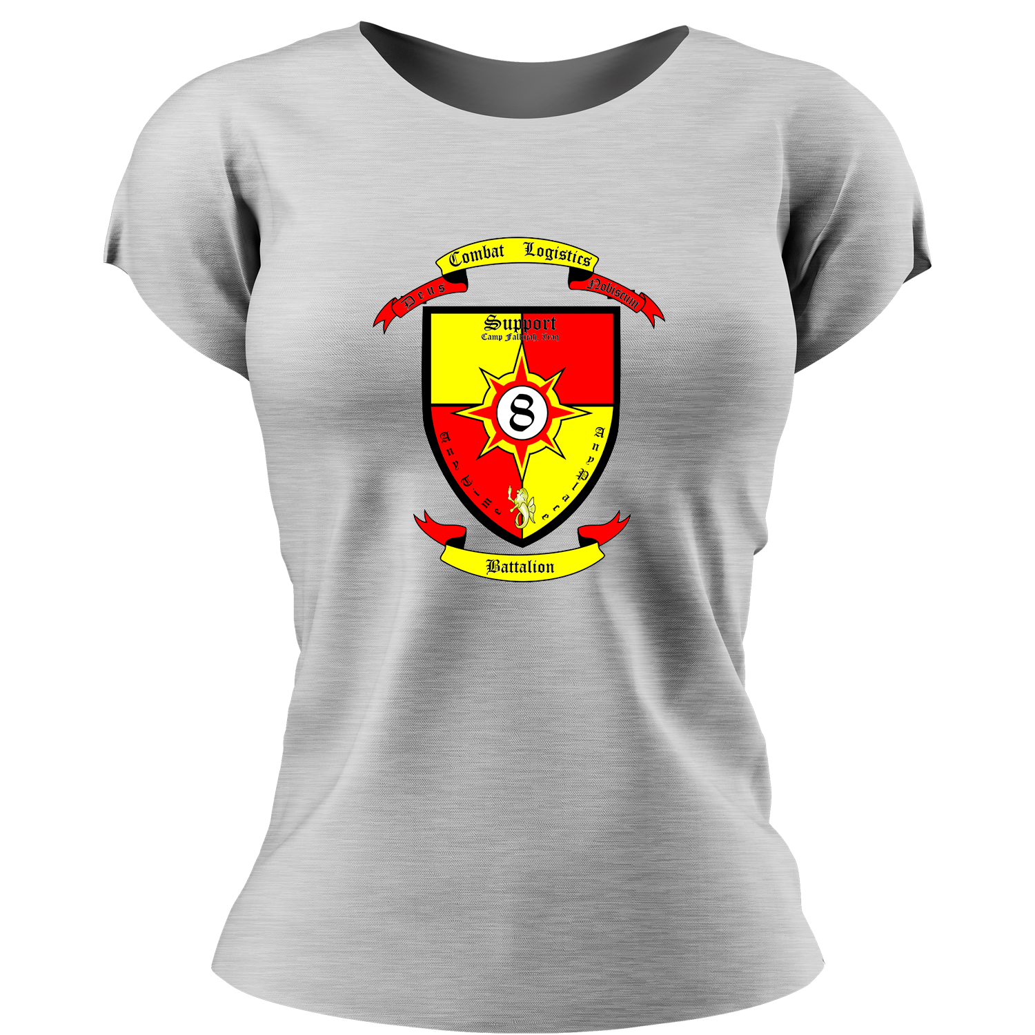 CLB-8 USMC Unit Ladies T-Shirt, CLB-8, USMC gift ideas for women, Marine Corp gifts for women CLB-8 Women's Combat Logistics Battalion-8 Unit t-shirt-USMC Unit Shirts USMC Gifts