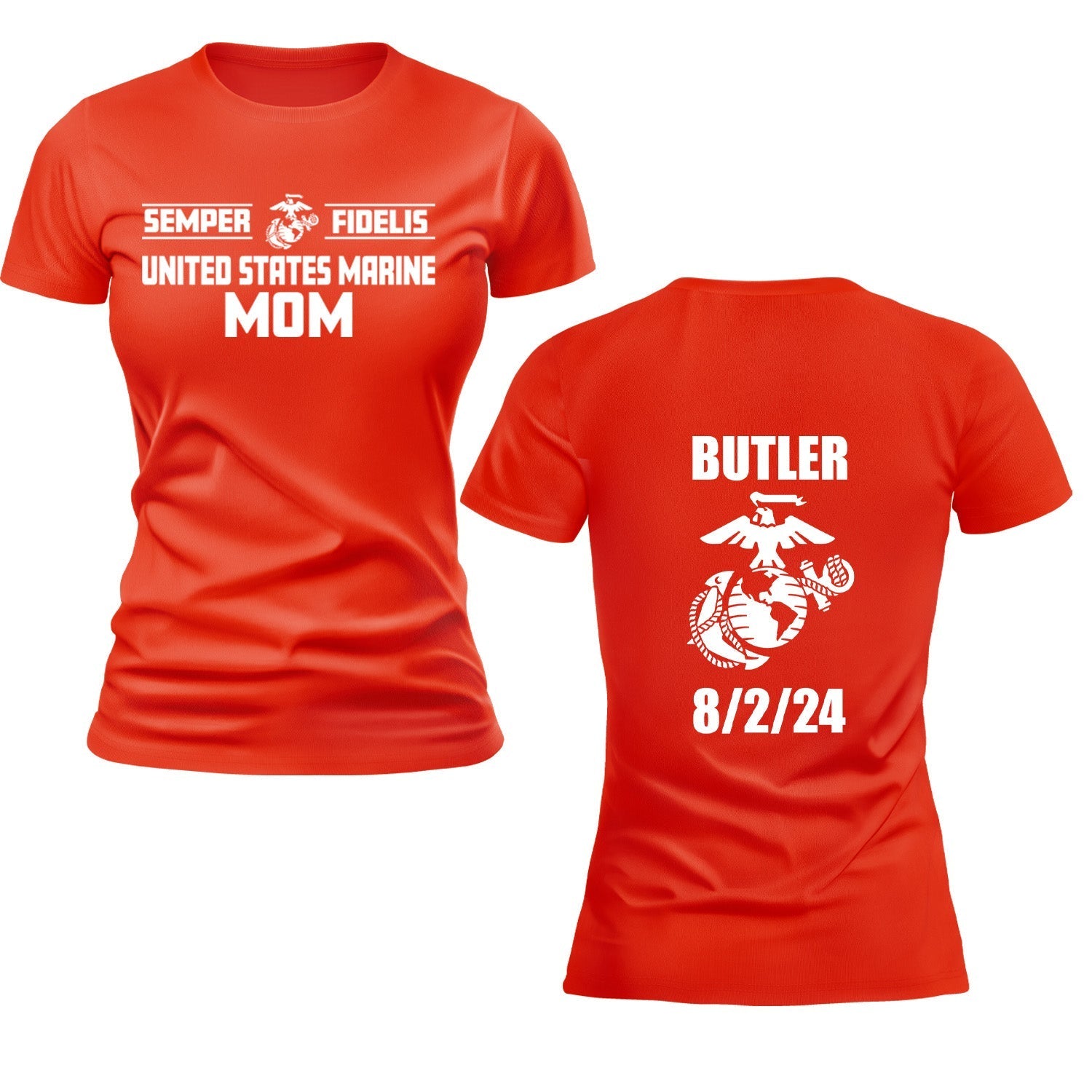 Ladies United States Marine Parent T-Shirt