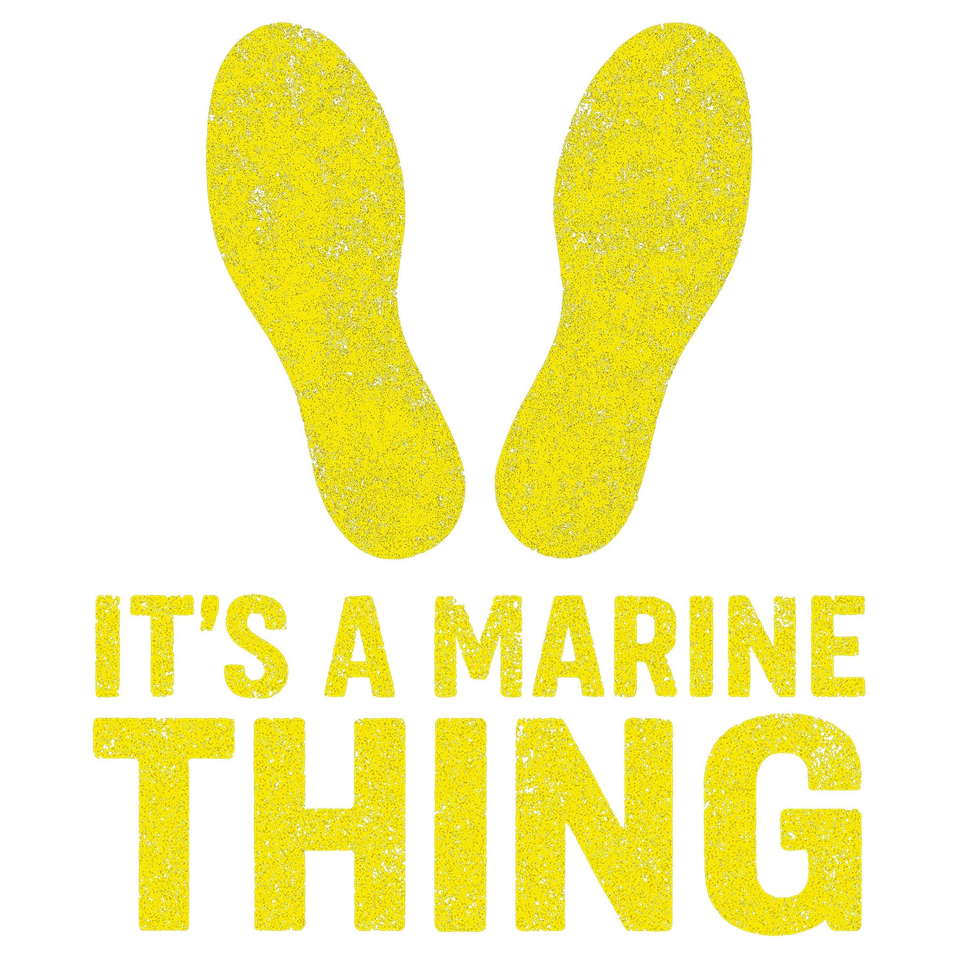 It's a Marine Thing Yellow Footprints T-Shirt