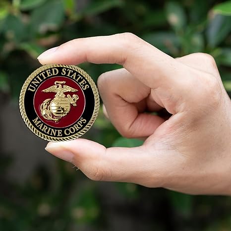 USMC - 2.25 Inch Color Medallion