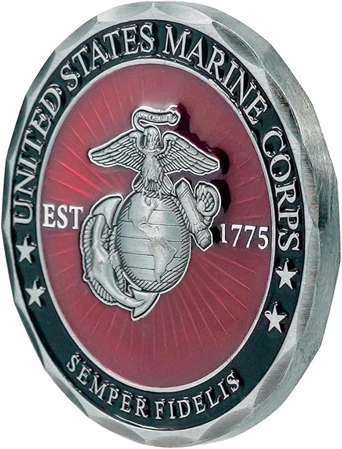 USMC - Yellow Footprints Challenge Coin
