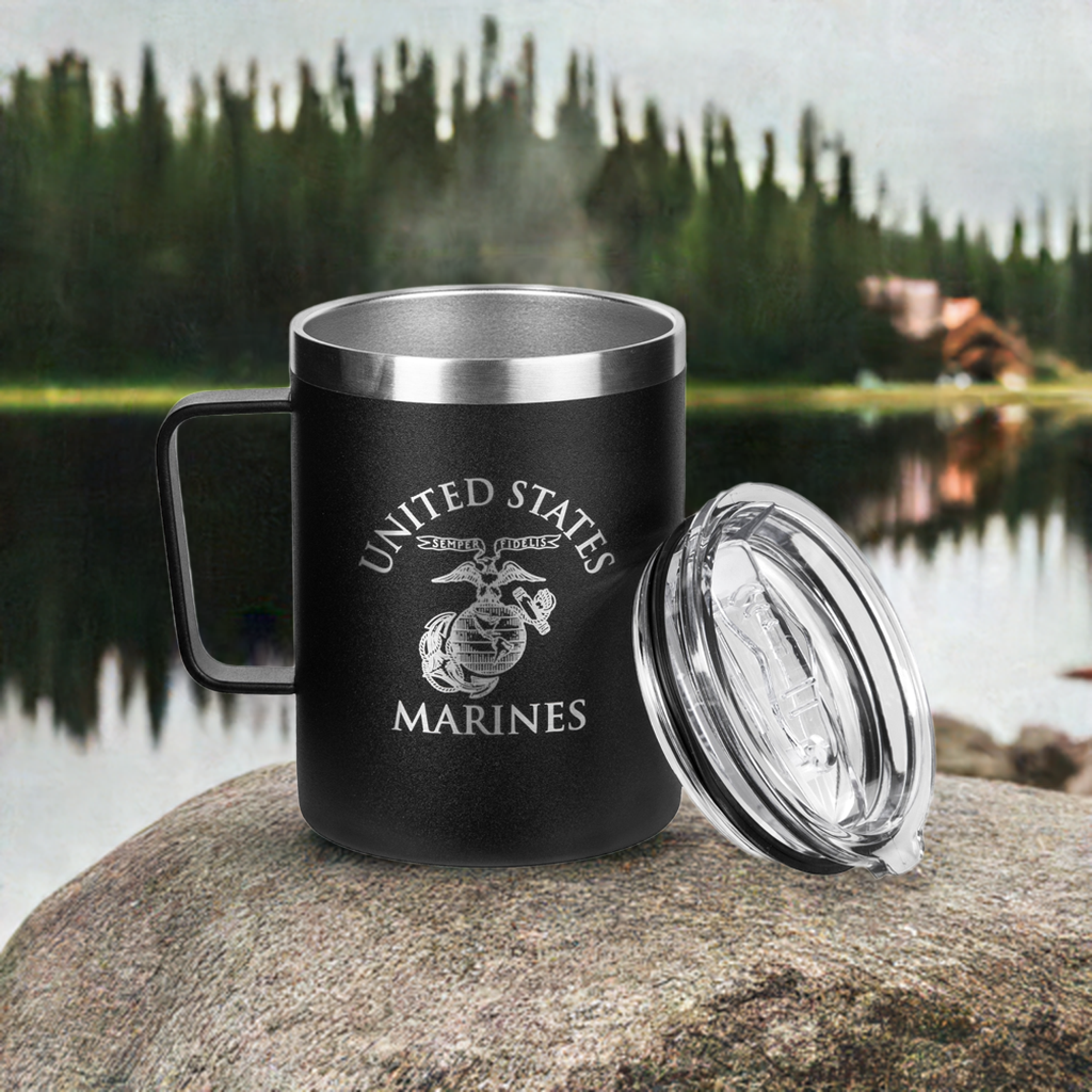 12 oz Marine Corps Coffee Mug Tumbler