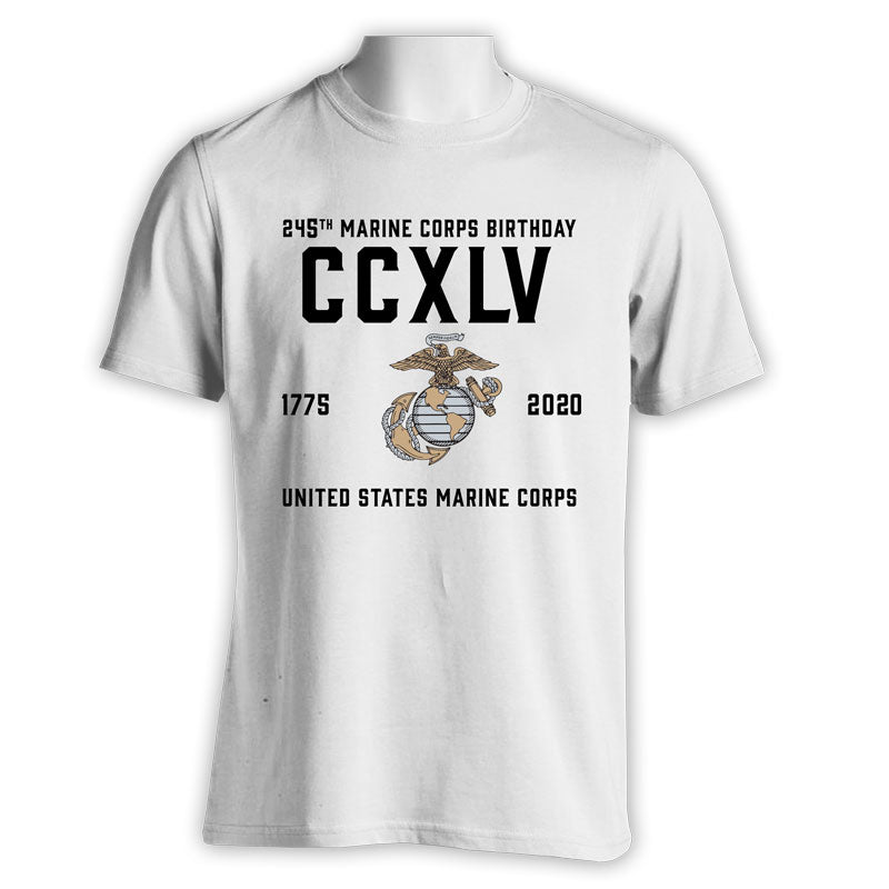 245th Marine Corps Birthday T-Shirt, USMC Birthday T-Shirt, Marine Corps Birthday