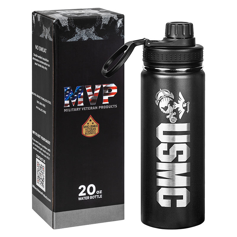 20oz Marine Corps Water Bottle