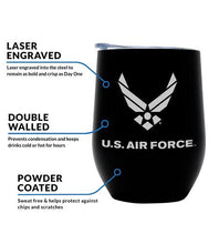 Load image into Gallery viewer, Air Force Wine Tumbler

