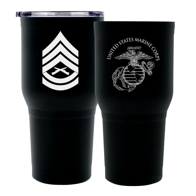 USMC tumbler Marine Corp rank gifts, USMC Sgt gifts USMC promotion gifts