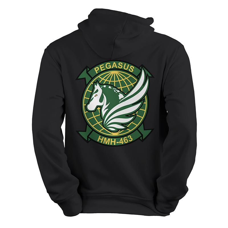 Pegasus HMH-463 Black Sweatshirt Hoodie
