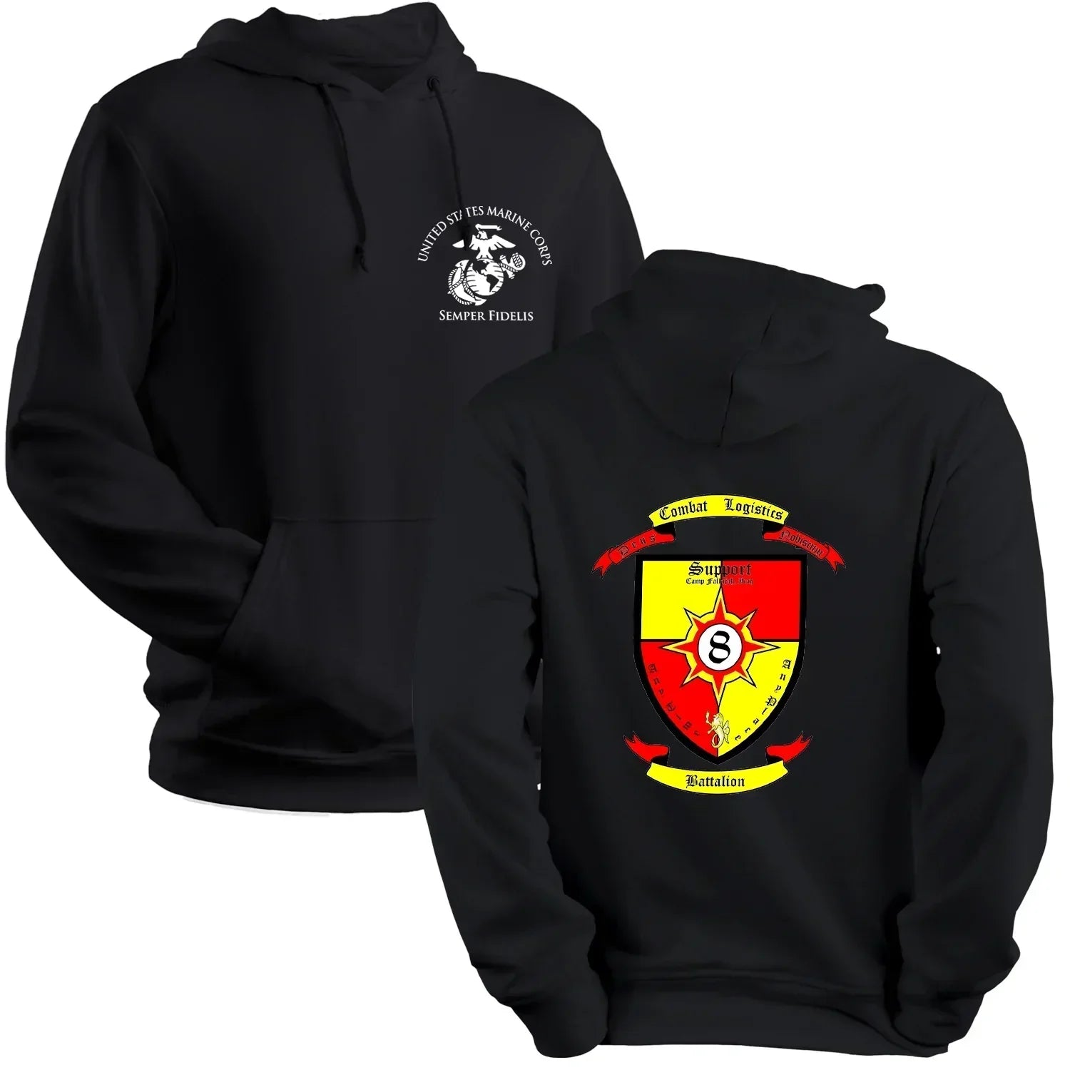 Combat Logistics Battalion 8 USMC Unit hoodie, CLB-8 logo sweatshirt, USMC gift ideas for men, Marine Corp gifts men or women CLB-8
