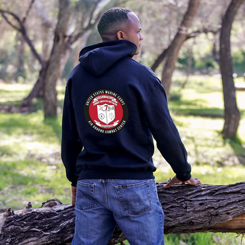 Combat Logistics Battalion 7 USMC Unit hoodie, CLB-7 logo sweatshirt, USMC gift ideas for men, Marine Corp gifts men or women CLB-7