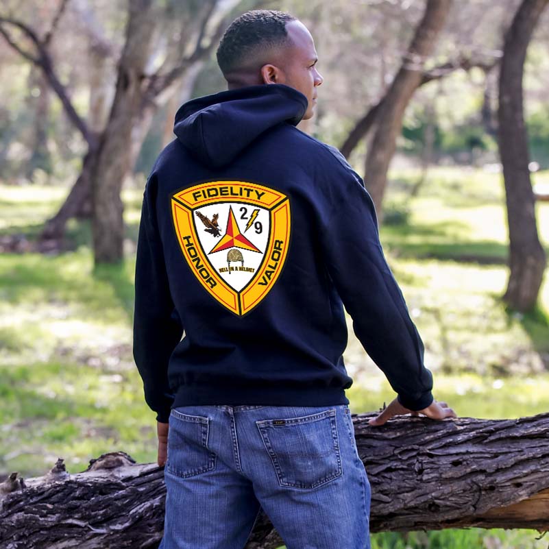 2nd Bn 9th Marines USMC Unit hoodie, 2dBn 9th Marines logo sweatshirt, USMC gift ideas, Marine Corp gifts women or men, USMC unit logo gear, USMC unit logo sweatshirts