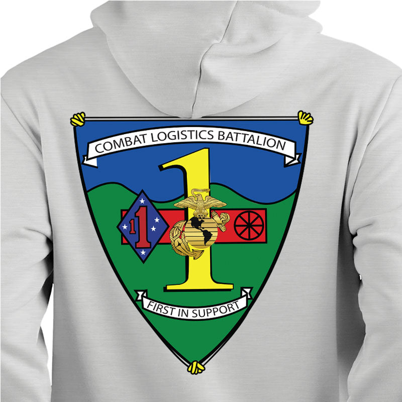 Combat Logistics Battalion USMC Unit hoodie, CLB-1 logo sweatshirt, USMC gift ideas for men, Marine Corp gifts men or women