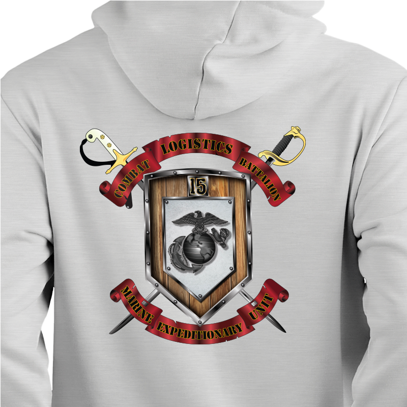 Combat Logistics Battalion 15 USMC Unit hoodie, CLB-15 USMC Unit Logo sweatshirt, USMC gift ideas, Marine Corp gifts women or men, USMC unit logo gear, USMC unit logo sweatshirts