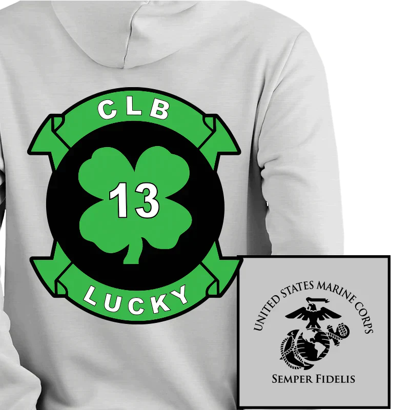 Combat Logistics Battalion-13 Unit USMC Unit hoodie, CLB-13 USMC Unit Logo sweatshirt, USMC gift ideas, Marine Corp gifts women or men, USMC unit logo gear, USMC unit logo sweatshirts