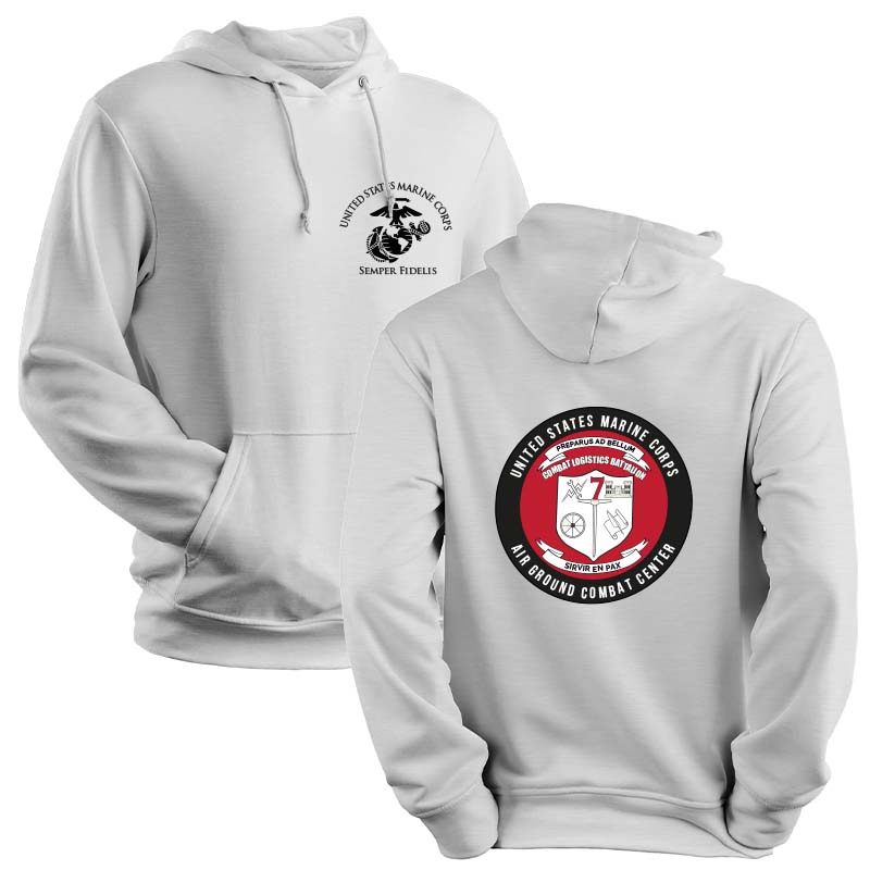 Combat Logistics Battalion 7 USMC Unit hoodie, CLB-7 logo sweatshirt, USMC gift ideas for men, Marine Corp gifts men or women CLB-7