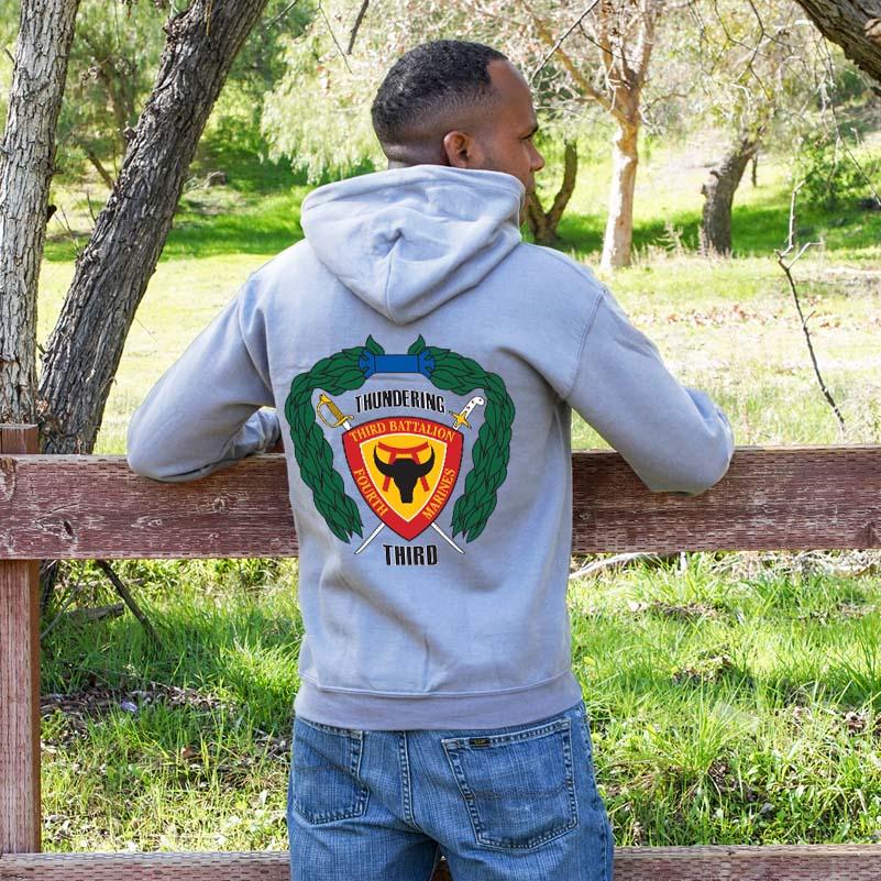 3rd Bn 4th Marines USMC Unit hoodie, 3d Bn 4th Marines logo sweatshirt, USMC gift ideas for men, Marine Corp gifts men or women 3rd Bn 4th Marines