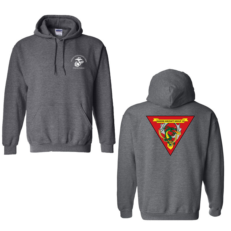Marine Aircraft Wing 16 Unit Sweatshirt, MAG-16 unit hoodie