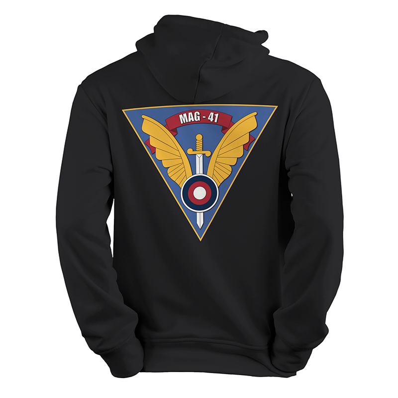 MAG-41 Black Hoodie Sweatshirt
