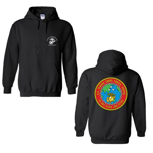 Black USMC Marine Corps Pacific Command Sweatshirt