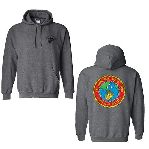 Grey USMC Marine Corps Pacific Command Sweatshirt