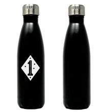 Load image into Gallery viewer, 1st Marine Division USMC Unit logo water bottle, First Marine Division Unit Logo hydroflask, 1st MARDIV USMC Unit, Marine Corps gift ideas, USMC Gifts for women 17 oz Water bottle
