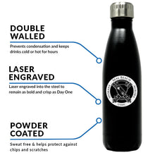 Load image into Gallery viewer, 5th Battalion 14th Marines Unit Logo water bottle, 5/14 USMC Unit Logo hydroflask, 5thBn 14th Marines USMC, Marine Corp gift ideas, USMC Gifts for women or men flask, big USMC water bottle, Marine Corp water bottle 
