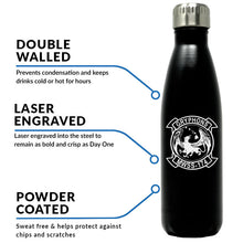 Load image into Gallery viewer, Marine Wing Support Squadron 174 (MWSS-174) Unit Logo water bottle, MWSS-174 USMC Unit Logo hydroflask, MWSS-174 USMC, Marine Corp gift ideas, USMC Gifts for men or women flask 
