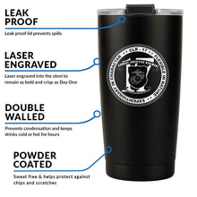 Load image into Gallery viewer, Combat Logistics Regiment-17 (CLR-17) USMC Stainless Steel Marine Corps 20 Oz Tumbler
