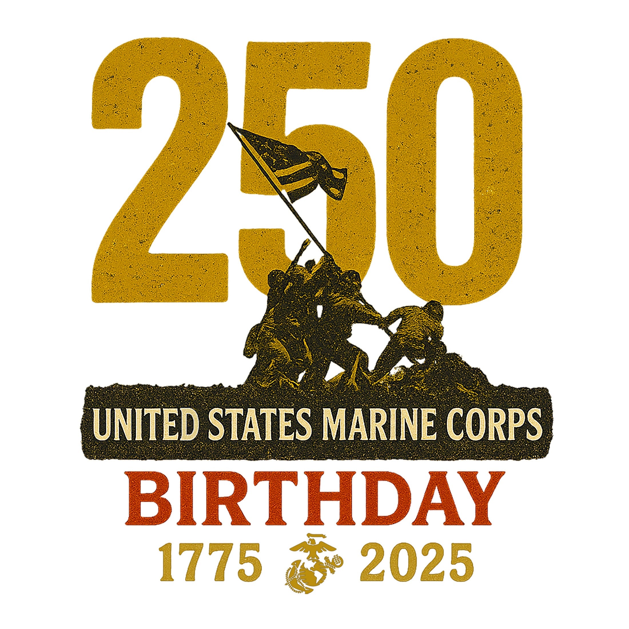 Marines 250th Birthday Iwo Jima Hoodie