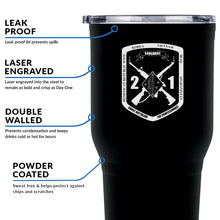 Load image into Gallery viewer, 2d Battalion 1st Marines (2/1) USMC Unit logo tumbler, Second Battalion First Marines coffee cup, First Battalion Second Marines USMC, Marine Corp gift ideas, USMC Gifts for women 30 Oz Tumbler
