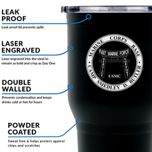 Load image into Gallery viewer, Marine Corps Base Camp Smedley D. Butler USMC Stainless Steel Marine Corps Tumbler
