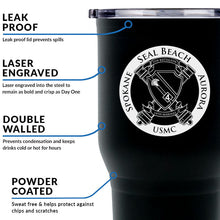 Load image into Gallery viewer, 5th Bn 14th Marines logo tumbler, 5th Bn 14th Marines coffee cup, 5th Battalion 14th Marines USMC, Marine Corp gift ideas, USMC Gifts for women or men
