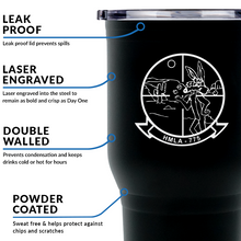 Load image into Gallery viewer, Marine Light Helicopter Attack Squadron 775 (HMLA-775) USMC Unit logo tumbler, HMLA-775 coffee cup, HMLA-775 USMC, Marine Corp gift ideas, USMC Gifts for men or women 30 Oz Tumbler
