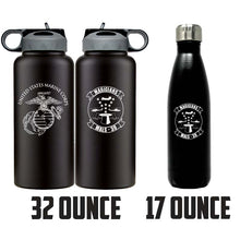 Load image into Gallery viewer, Marine Aviation Logistics Squadron 39 (MALS-39) logo water bottle, MALS-39 hydroflask, Marine Aviation Logistics Squadron 39 (MALS-39) USMC, Marine Corp gift ideas, USMC Gifts for women or men, MALS-39 Magicians, MALS-39 Water Bottle

