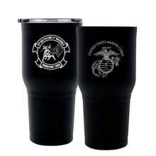 Load image into Gallery viewer, Third Battalion First Marines (3/1) USMC Unit logo tumbler, 3rd Battalion 1st Marines USMC Unit Logo Coffee cup, 3d Bn 1st Marines USMC, Marine Corp gift ideas, USMC Gifts for men or women 30 Oz Tumbler
