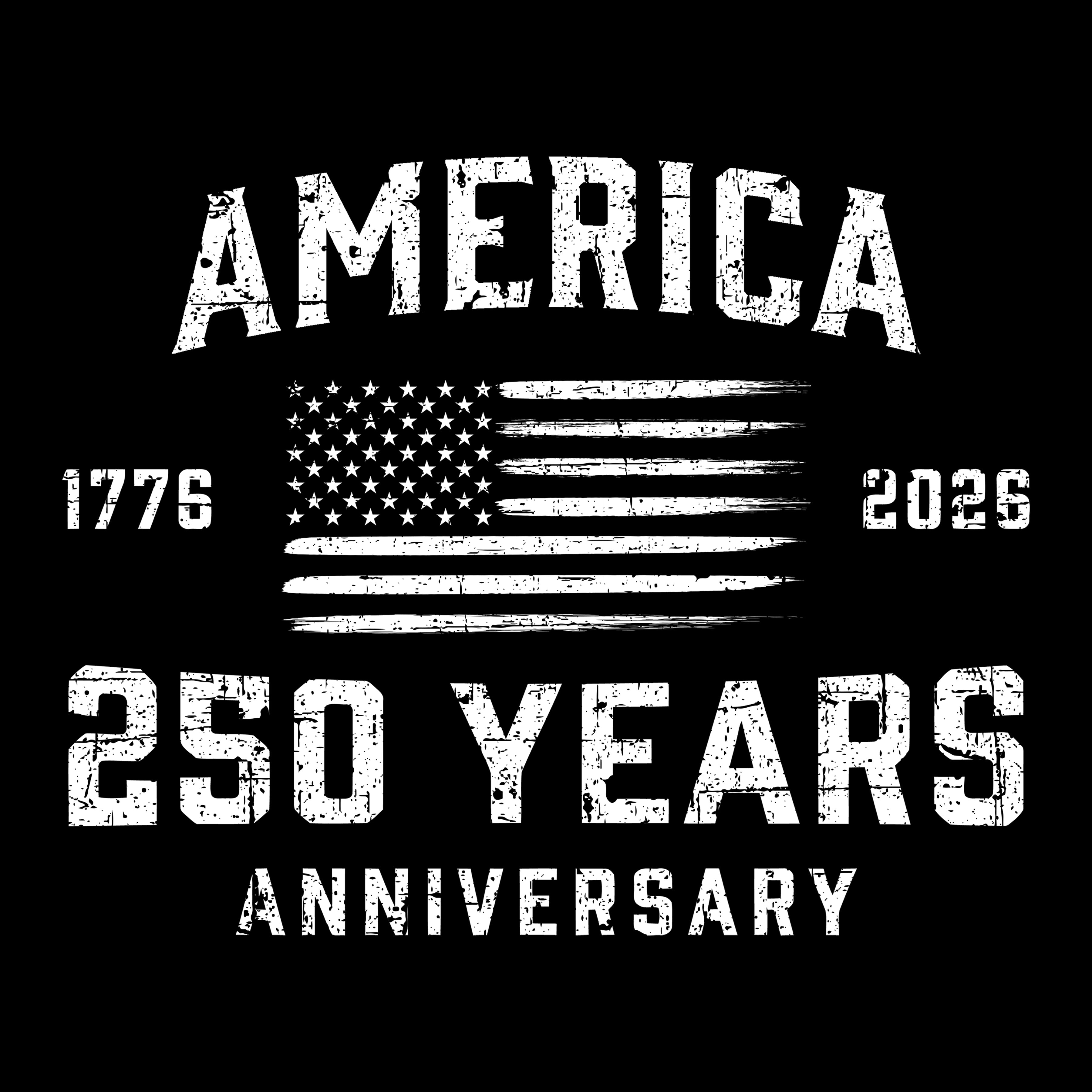 America 250 Years 1776 2026 American flag chest seal design. Patriotic T-shirt celebrating 250 years of American independence