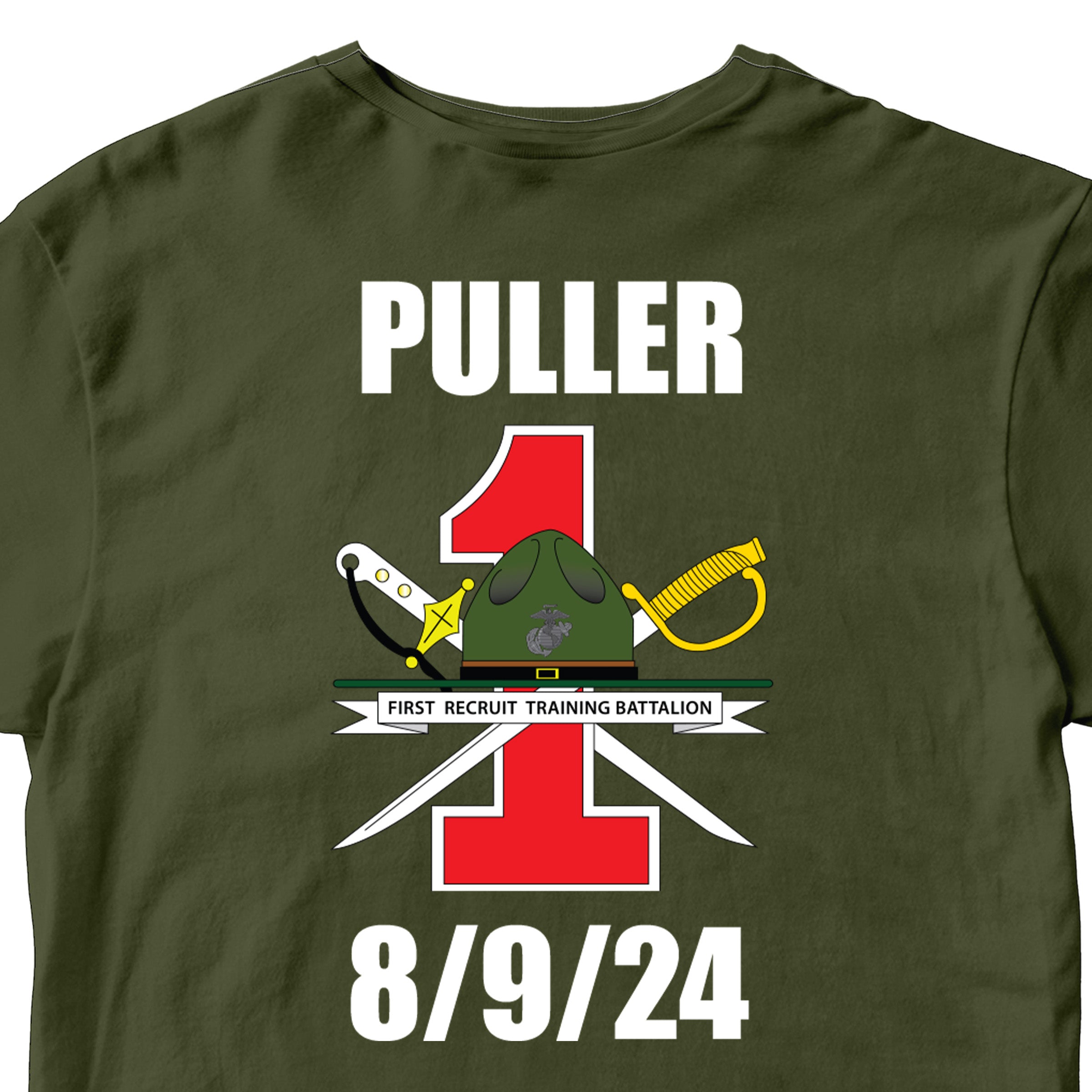 USMC Proud Mom/Dad T-Shirt with Customizable Back