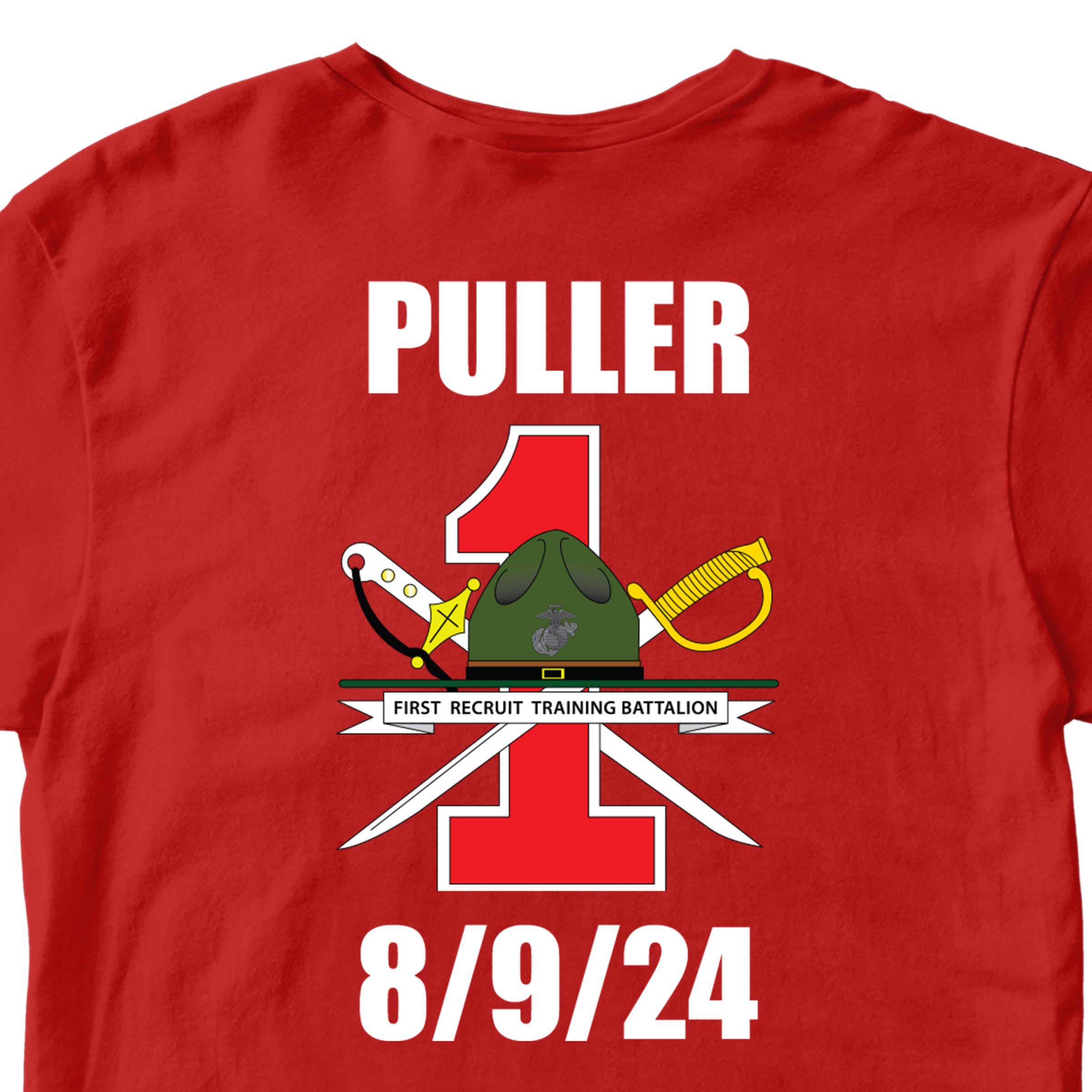 USMC Proud Mom/Dad T-Shirt with Customizable Back