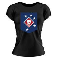 Load image into Gallery viewer, Women&#39;s Marine Raiders USMC Unit T-Shirt, Marine Raiders Women&#39;s USMC Unit T-Shirt, Marine Raiders logo, USMC gift ideas for women, Marine Corps gifts women
