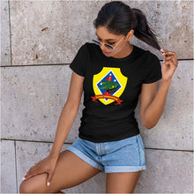 Load image into Gallery viewer, 3d Assault Amphibian Battalion Women&#39;s Unit Logo T-Shirt, 3rd AABN logo, USMC Gift ideas
