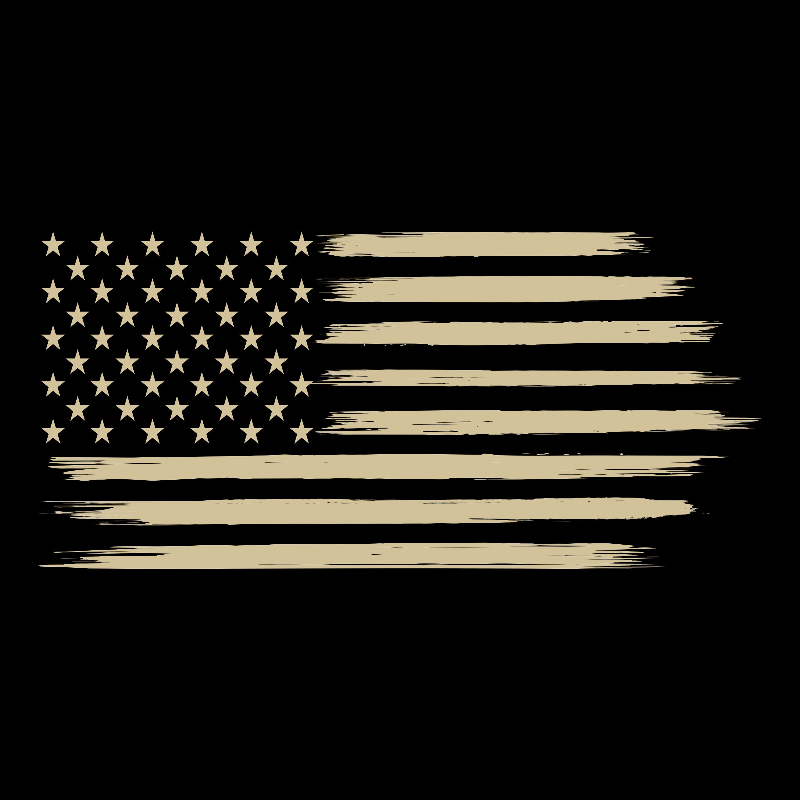 Distressed American Flag Chest Seal