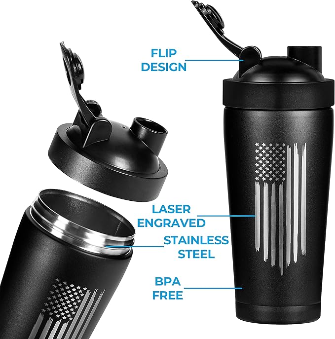 Flag - 24oz Shaker Bottle