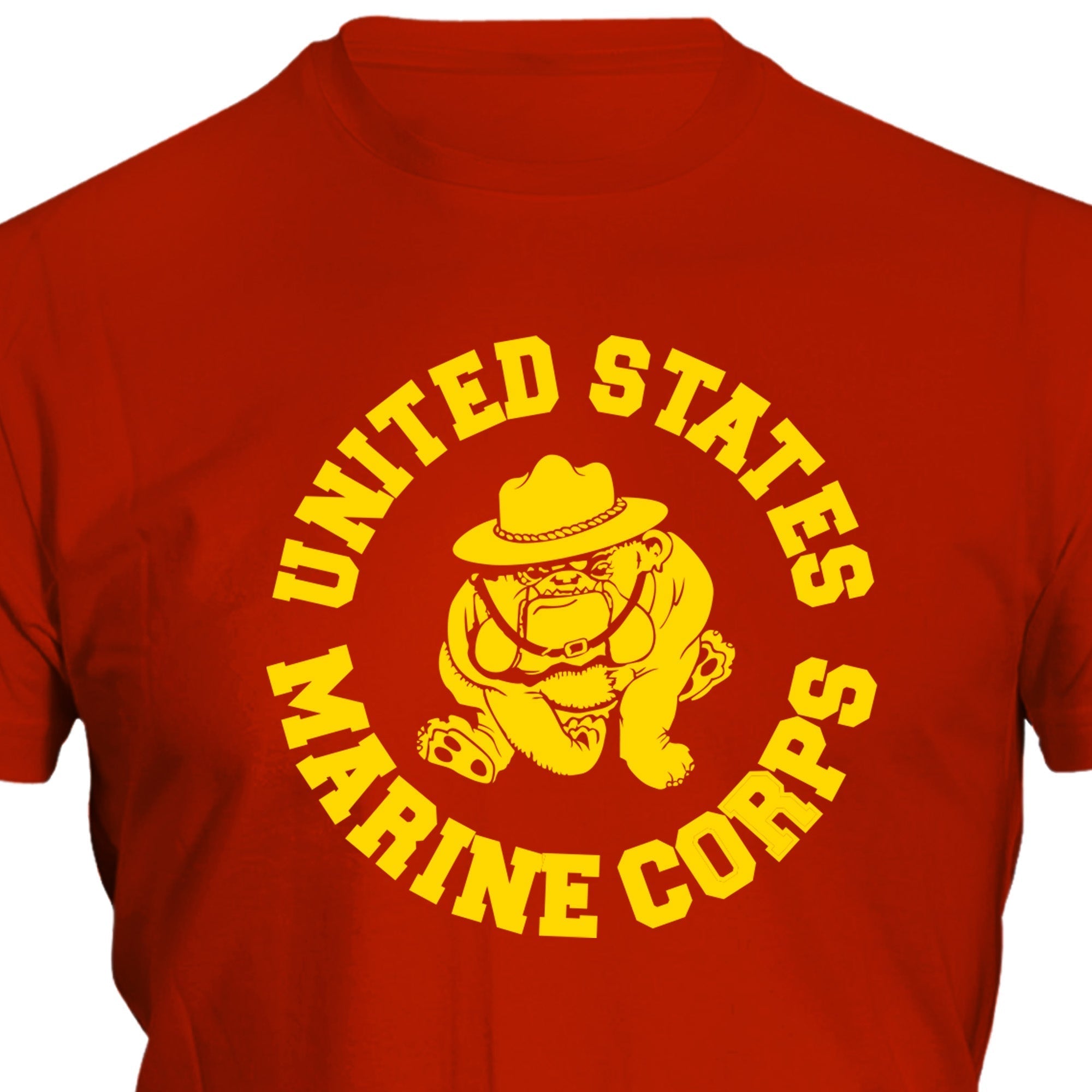 USMC Vintage Bulldog 2-Sided Marine Corps PT Shirt