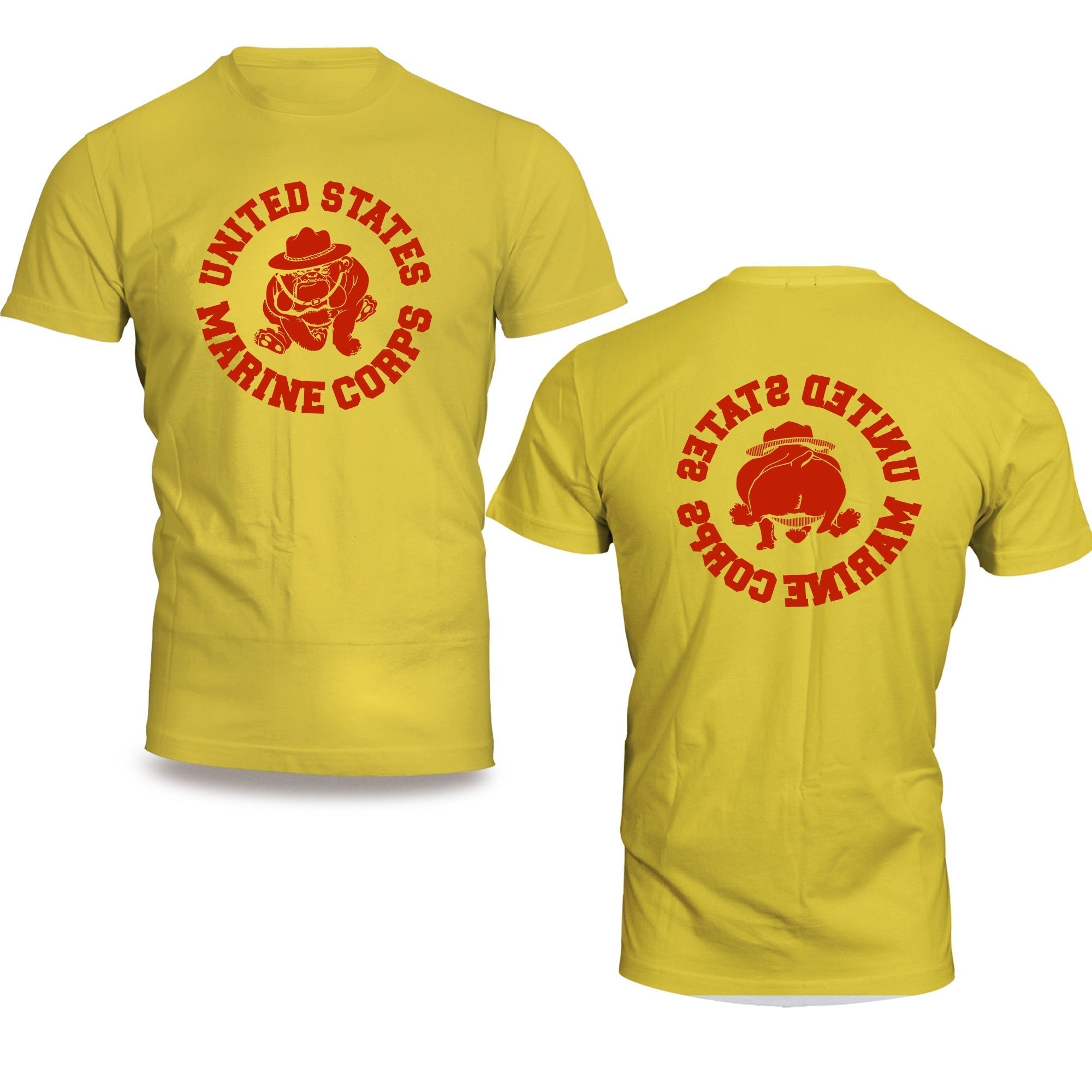 USMC Vintage Bulldog 2-Sided Marine Corps PT Shirt