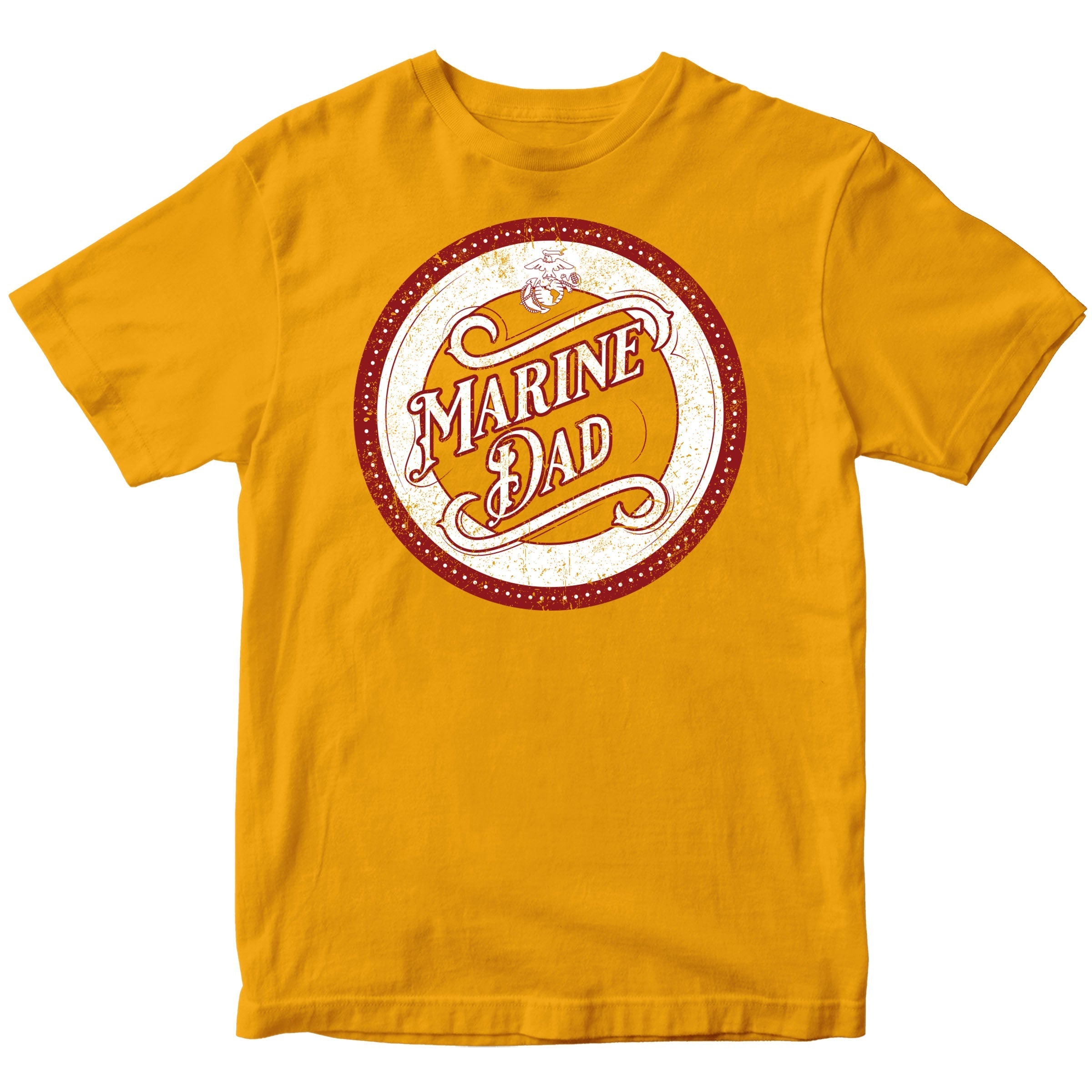 USMC Proud Mom/Dad T-Shirt with Customizable Back