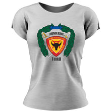 Load image into Gallery viewer, Third Battalion Fourth Marines USMC Unit ladie&#39;s T-Shirt,  3/4 USMC Unit logo, USMC gift ideas for women, Marine Corp gifts for women 3rd Battalion 4th Marines
