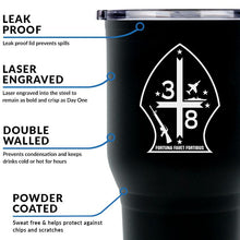 Load image into Gallery viewer, 3d Battalion 8th Marines (3/8) USMC Stainless Steel 30 Oz Marine Corps Tumbler
