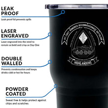 Load image into Gallery viewer, 1st Light Armored Reconnaissance Battalion (1st LAR) USMC Unit Logo Laser Engraved Stainless Steel Marine Corps Tumbler - 30 oz
