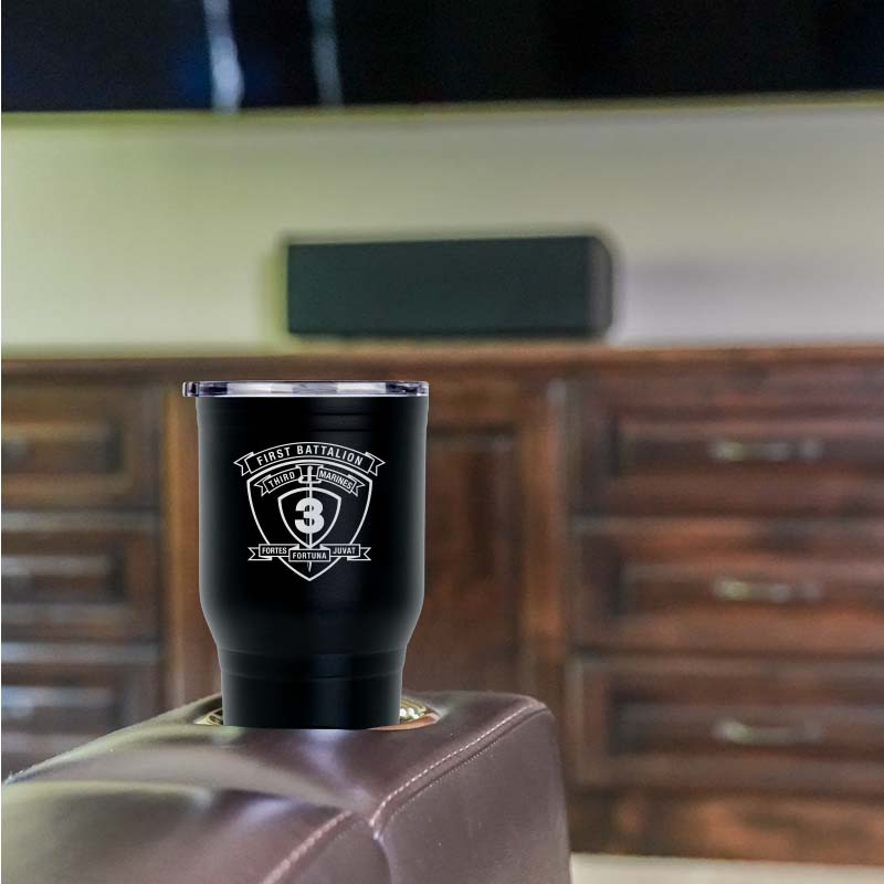 1st Battalion 3rd Marines USMC Unit Logo tumbler, 1st Battalion 3rd Marines  (1/3 USMC Unit) coffee cup, 1st Battalion 3d Marines  USMC, Marine Corp gift ideas, USMC Gifts for women