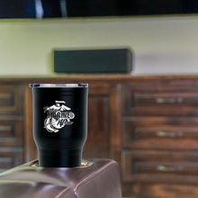 Load image into Gallery viewer, 30 Oz USMC Tumbler, Proud Marine Mom tumbler, Patriotic gifts, Marine Mom gift
